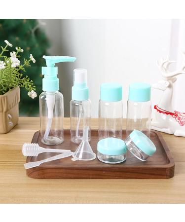 Ronoza Travel Set - 9 Travel Bottles for Shampoo Lotion & Cosmetics | Perfect Travel Containers for International Journeys - Buy Online on GoSupps.com