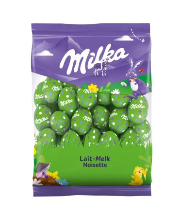 Milka - Small Easter Chocolate Eggs - Flavor: Hazelnut Milk Chocolate - Alpine Milk - 100% Sustainable Cocoa - 1