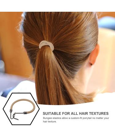Frcolor 20pcs Ponytail Hook Elastic Bands & Hair Clips - Hair Styling Essentials in Apricot - Buy Online on GoSupps.com