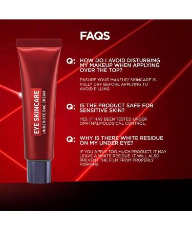 Eye Bag Firming Eraser Instant firming cream against under-eye bags retinol eye lifting serum eye cream against dark circles reduces wrinkles and fine lines (1 - Buy Online on GoSupps.com