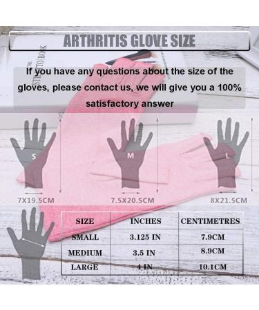 2 Pairs Compression Arthritis Gloves for Women & Men - Relieve Arthritis Pain - Fingerless Design - Pink - Buy Online on GoSupps.com