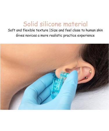 Flexible & Reusable Silicone Ear Model - 1 Pair Medium Skin Color for Ear Piercing Practice - Buy Online on GoSupps.com
