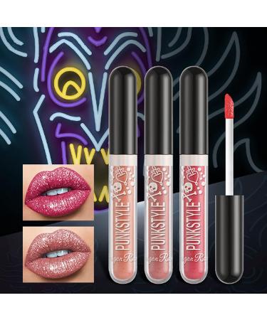12-Piece Matte Liquid Lipstick Set | Glitter Diamond Shining | Long-Lasting & Waterproof Formula | Halloween Makeup Gift Set for Women - Buy Online on GoSupps.com