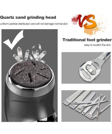 Electric Foot File Feet Hard Skin Remover infolody Rechargeable Foot Scraper Pedicure Set with 2 Speed 3 Grinding Head Waterproof Dead Skin Callus Remover Mother's Day Gift - Buy Online on GoSupps.com