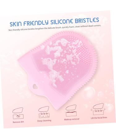 Beavorty Cleansing Massage Finger Cots Silicone Facial Face Exfoliator Facial Scrubber for face Facial Cleaning Brush Face Cleansing Tool Skin Care Brush Miss Silica Gel Household Pink 11.8X10CM - Buy Online on GoSupps.com