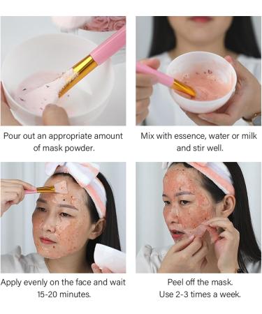 Roses Peel-Off Masque facial hydrogel en gel e hydratante pour le visage en poudre pour esth ticienne spa soins de la peau - Buy Online on GoSupps.com