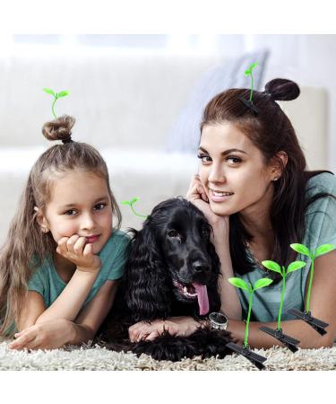 FERCAISH 10 Pcs Trendy Bean Sprouts Hair Clips - Cute Funny Sprout Hairpins for Girls and Kids - Buy Online on GoSupps.com