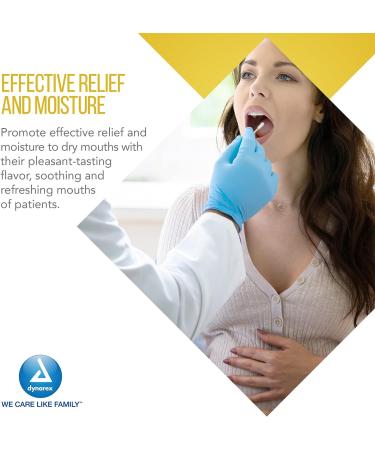 Dynarex Lemon-Glycerin Swabsticks - Soothing Dry Mouth Relief - 75 ct Box - Buy Online on GoSupps.com