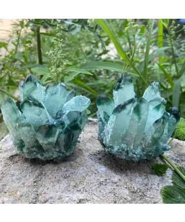 Natural Crystals and Stones 300-1000g Natural Green Ghost Quartz Crystal Cluster Crystals raw Gemstone Specimen for Home&Office Decoration fengshui for Decoration QINTINYIN Full of Texture (Size : 40 400-500g - Buy Online on GoSupps.com