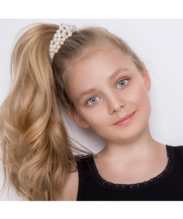 HINZIC 4PCS Pearl Hair Ties - Elegant Elastic Scrunchies for Women and Girls - Buy Online on GoSupps.com