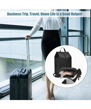 4 Pack Waterproof Nylon Shoe Storage Organizer Bags Set for Men Traveling Black - Buy Online on GoSupps.com