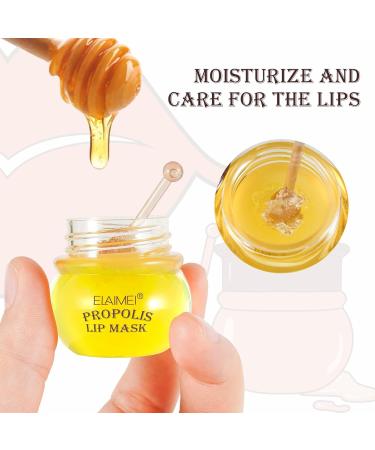 2pcs Moisturizing Honey Lip Mask with Bee Balm & Propolis Fades Lip Lines & Hydrates | International Shipping - Buy Online on GoSupps.com