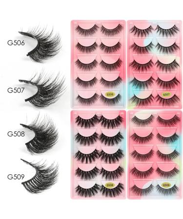 UAMOU 2-50 Boxes Eyelashes faux mink lashes natural 3d mink eyelashes volume false lashes in bulk cilios Cheerfully (Color : 5 Pairs G509CS Size : 20 Boxes) - Buy Online on GoSupps.com