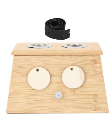 Moxa Massage Box - 2 Holes Bamboo Moxibustion Tool & Roller Stick Holder for Pain Relief | International Shipping - Buy Online on GoSupps.com