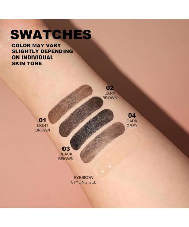 LXZJJM Waterproof Eyebrow Tint Long Lasting Brow Stain Smudge Proof Eyebrow Stain All Day Hold Shape Brows (01 LIGHT BROWN 0.40 FL.OZ/12ml) 12 ml (Pack of 1) 01 LIGHT BROWN - Buy Online on GoSupps.com