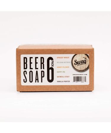 Beer Soap 6-Pack - All Natural, Made in USA, Actually Smells Good! Ideal Craft Beer Gift Set for Beer Lovers - Buy Online on GoSupps.com