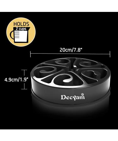 Decyam Slow Feeder Dog Bowl - Small/Medium Black | Non-Skid Puzzle Feeder for Pet Puppy - Bloat Stop Feeding Bowl - 2 Cup Capacity - Buy Online on GoSupps.com