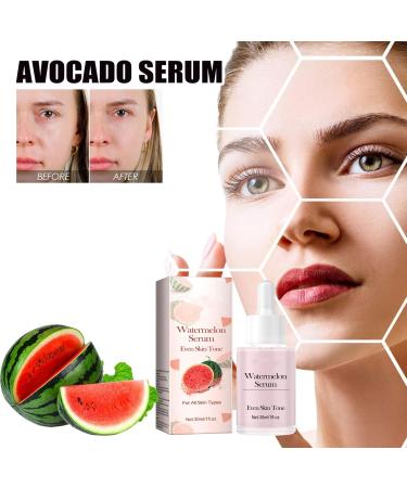 Watermelon Niacinamide Hydrating Face Serum - Moisturising & Brightening Serum Watermelon Glow Toner with Hyaluronic Acid to Hydrate Brighten Tighten Pores and Base Makeup Liquid Highlighter 30ml - Buy Online on GoSupps.com