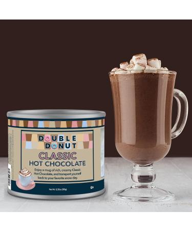 Double Donut Classic Bulk Hot Chocolate Mix Rich Hot Cocoa 340 2 g Canister Hot Chocolate Powder Chocolat chaud classique 12 g (Lot de 1) - Buy Online on GoSupps.com