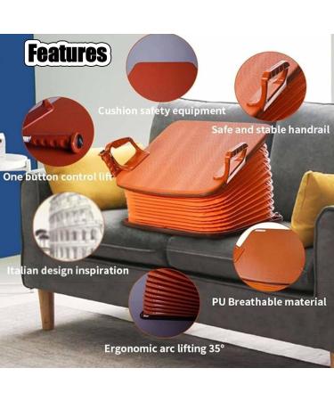 Electric Uplift Seat Assist Cushion Easy Lift Assist Cushion Powered Lift Cushion Portable and- Support 100kg/Carry Handles for Elderly Yellow - Buy Online on GoSupps.com