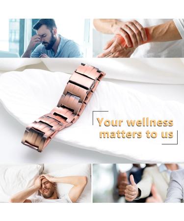 Jeracol 99.99% Solid Copper Magnetic Bracelet for Men | 3X Ultra Strength Magnets | Adjustable Size | Gift Box Included - Buy Online on GoSupps.com