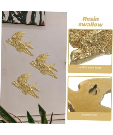 Yardenfun 1 Set Decor Wall Pendant Wall Art Adornment Wall Hanging Craft Resin Crafts Swallow Accessories - Buy Online on GoSupps.com