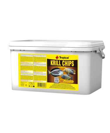TROPICAL Krill Chips 5L / 2.5kg - Super appetizing food for freshwater and marine fish, in the form of chips