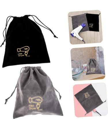 Baluue 4 Pcs Hair Dryer Bag Practical Storage Pouches Makeup Travel Bag Portable Blow Dryer Flannel - Buy Online on GoSupps.com