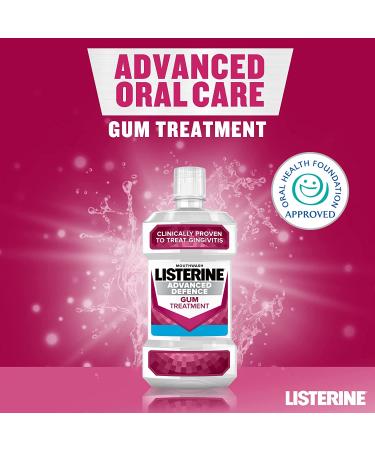 Listerine Advanced Defence Gum Treatment for Gingivitis 500ml - 16.9 Fl Oz - Pack of 1 - Buy Online on GoSupps.com