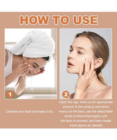 Farbver ndernder Foundation-Stick Leichter feuchtigkeitsspendender Concealer und Foundation-Make-up mit abnehmbarem Applikator f r unterwegs. 003 - Buy Online on GoSupps.com