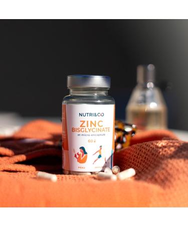 NUTRI & CO TRAACS Patented Zinc Bisglycinate + Selenium High Absorption 100% of AR in 1 Capsule Food Supplement Immunity Skin Hair Fertility 60 Capsules Made in France - Buy Online on GoSupps.com