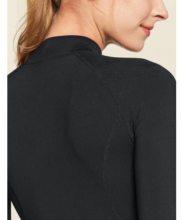 ATHLIO Women's Thermal Long Sleeve Tops 3pack - Mock Turtle Compression Base Layer (X-Large, Black/Charcoal/White) - Buy Online on GoSupps.com