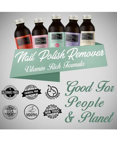 Karma Organic Nail Polish Remover with Soybean and Tea Tree Oil - Non-Toxic, Vegan, Cruelty-Free, Acetone-Free, 4 fl. Oz - Buy Online on GoSupps.com
