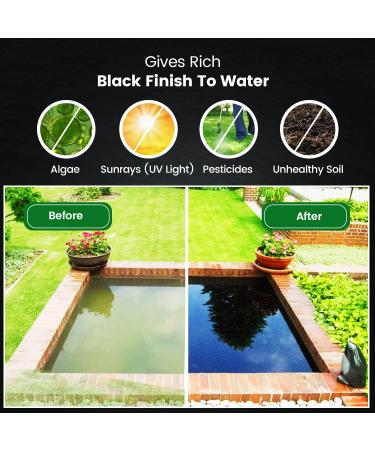Hydra Liquid Black Pond Dye 250ml | Treats 1063L | Safe for Wildlife | Water Feature & Fountain Concentrated Dye - Buy Online on GoSupps.com