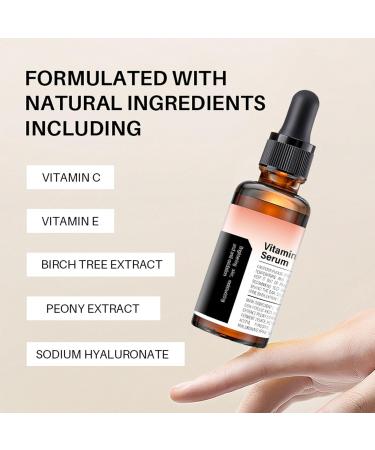 Organic Vitamin C Facial Serum Essence - Hydrating Serum for Men & Women - 1pc - Buy Online on GoSupps.com