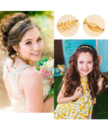 TOBATOBA Gold Headbands for Women - 4Pcs Metal Leaf & Butterfly Greek Headband Set for Halloween, Parties & Weddings - Buy Online on GoSupps.com