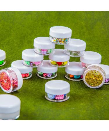 30 Mini Cream Jars with Labels & Spatula - 5G Empty Tiegel for Nail Art & Lip Balm - Ideal for DIY Projects - Buy Online on GoSupps.com