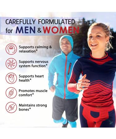 Bonawell Magnesium Glycinate Chelated Supplement - 100mg Elemental Magnesium - Gluten-Free Vegan Capsules for Nerve, Heart, Muscle Health & Relaxation - Buy Online on GoSupps.com