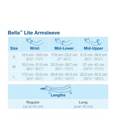 Jobst Bella Lite Arm Sleeve with Silicone Band - 15-20 mmHg, Medium Regular, Beige - Buy Online on GoSupps.com