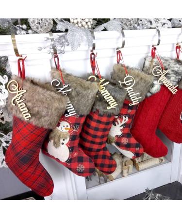 Personalised Gift Tag Christmas Stocking Tags Personalised Santa Sack Present Tag Name Cutout Custom Rustic Christmas Wooden Name Tags (Wood 1pcs) Wood 1pcs - Buy Online on GoSupps.com