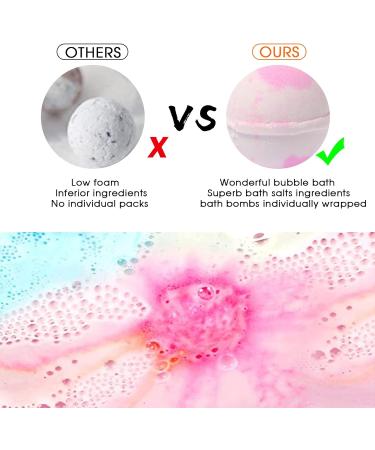 Fafamara Bathing Balls Gift Set | Handmade Natural Essential Oils | Spa & Relaxation Bubbles | Moisturizing Salts | Perfect Romantic Gifts - Buy Online on GoSupps.com