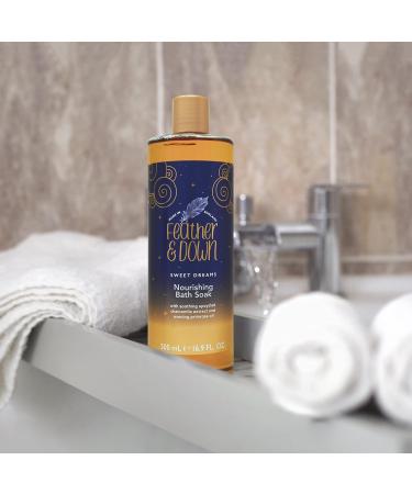 Feather & Down Nourishing Bath Soak - Upcycled Chamomile & Evening Primrose Oil - 500ml - Buy Online on GoSupps.com