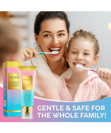 2Pack Niacinamide Whitening Toothpaste - Niacinamide Toothpaste - Help for Fresh Breath & Enamel Safe - Buy Online on GoSupps.com