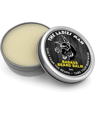 Badass Beard Care Beard Balm 2 oz - The Ladies Man | Natural Beard Conditioner - Buy Online on GoSupps.com
