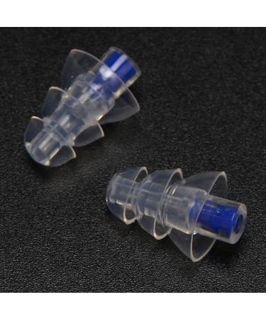 Lanyazet 27Db Silicone Earbud Musician Filter Earplugs Noise Reduction Cancelling Hearing Protection Earbud Reusable Sleep Care for Dj(Blue) - Buy Online on GoSupps.com