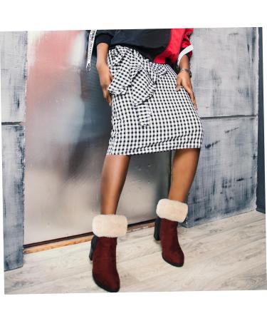 Toddmomy 3 Pairs Women's Fur Boot Covers - Ankle Harm-Preserving Socks & Cuffs for Winter Comfort | Stylish Knee-High Acrylic Accessories - Buy Online on GoSupps.com