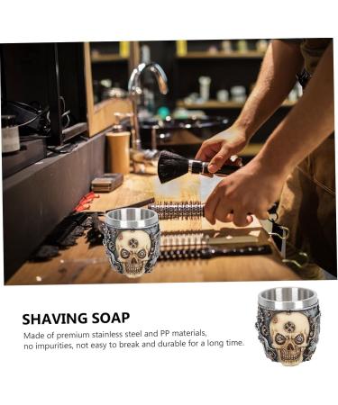 Unbreakable Foam Mesh Shell Razor Cup | Clean Shaving Cream Holder | Rustproof Steel Foam Cup for Men - International Shipping - Buy Online on GoSupps.com