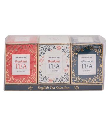 New English Teas Christmas Themed English Tea Carton Gift Set of 3