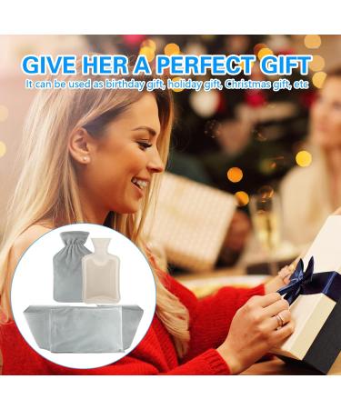 Homealexa 1L Long Hot Water Bottle with Soft Plush Cover - Waist Warmer for Winter - Minimalist Belt Design - Buy Online on GoSupps.com