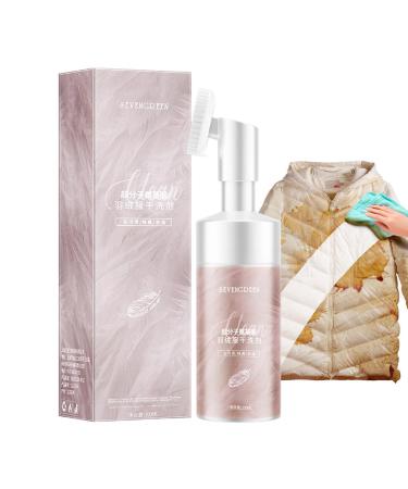 Down Jacket Cleaner - 100ml Garment Stubborn Stain Cleaner with Brush Head - Wash Free Downwear Detergent Stubborn Stain Cleaner Quick Cleaning Stain Rescue Stain Remover for Down Jacket Pochy